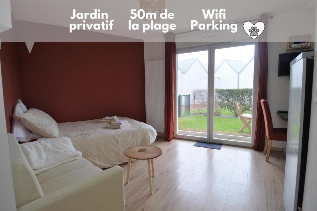 Jardin - A 50M De La Plage - Wifi - Parking Courseulles-sur-Mer Buitenkant foto